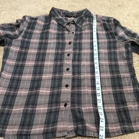 PrAna XL plaid cotton front button shirt. - Picture 7 of 9